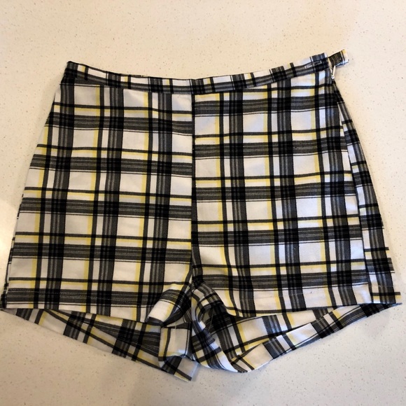 AMERICAN APPAREL PLAID SHORTS - Picture 3 of 5